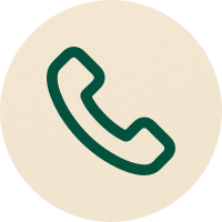24/7 Phone Support Illustration branded icon on person talking on phone