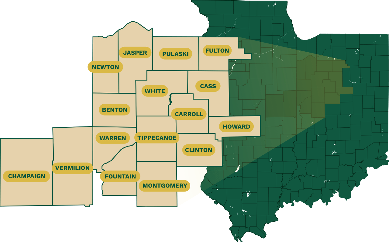 Graphic Showcasing Areas That Precision Lafayette Serves In Graphic Showcasing Areas That Precision Lafayette Serves In